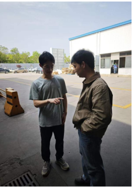 我院2023級輔導員赴美的集團走訪看望實習學生
