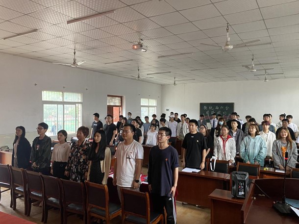 我院舉辦首屆團課結業典禮暨入團儀式