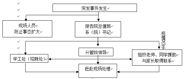 武漢科技職業學院各類突發事件應急預案及處置流程圖 武漢科技職業學院各類突發事件應急預案及處置流程圖